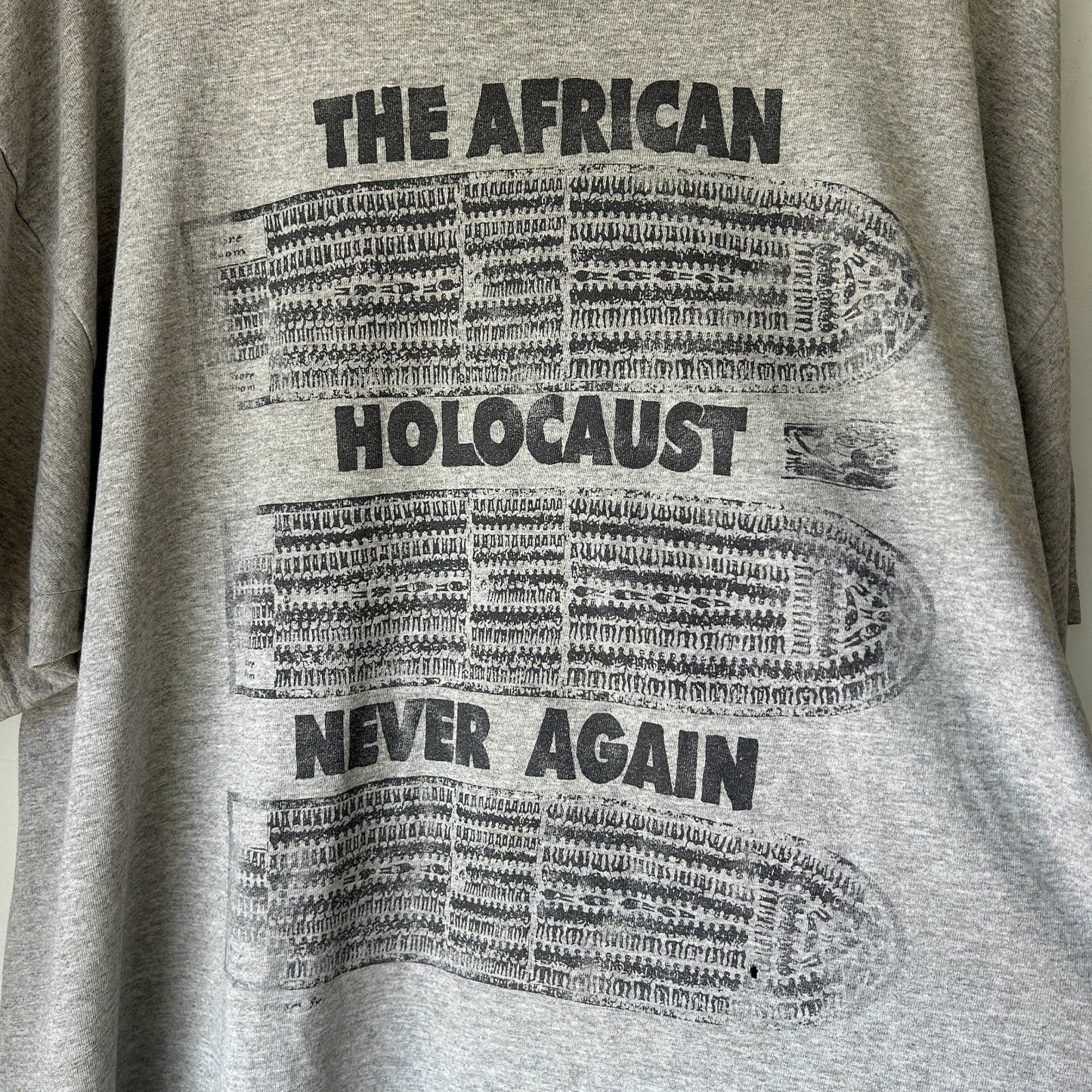 VINTAGE | The African Holocaust Never Again T-Shirt sz 2XL