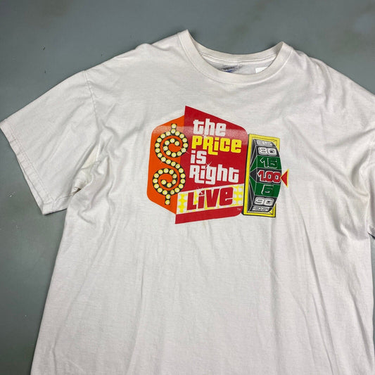 VINTAGE The Price Is Right Live White T-Shirt sz XL Adult