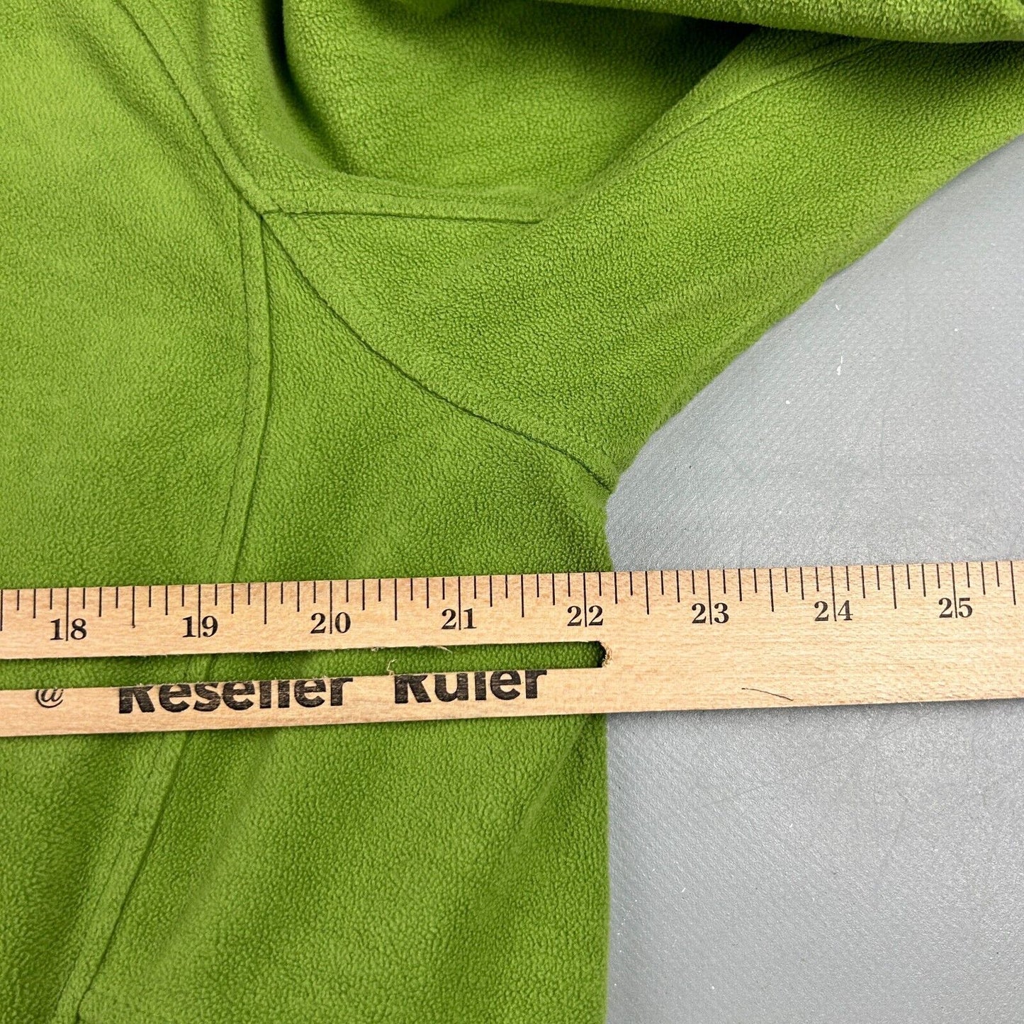 VINTAGE The North Face Green Full Zip Tech Fleece Sweater sz L-XL Adult