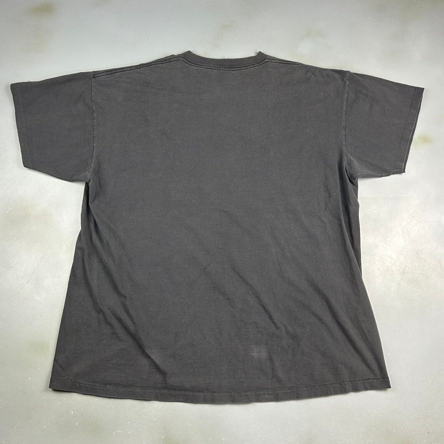 VINTAGE 90s Mickey Mouse Cartoon Black Faded T-Shirt sz XL Adult