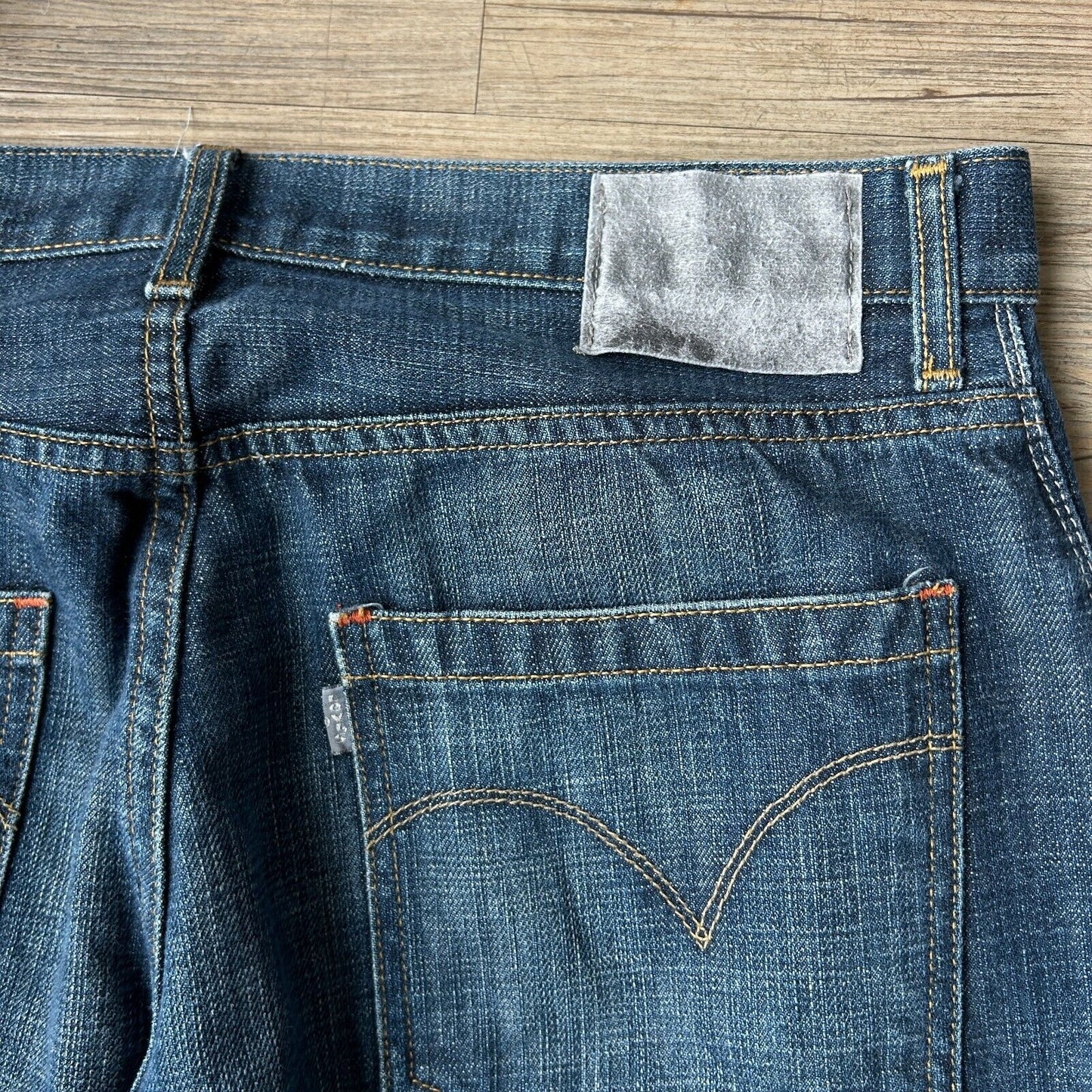 VINTAGE | SIlverTab Baggy Dark Wash Blue Jeans Pants sz W35 L32