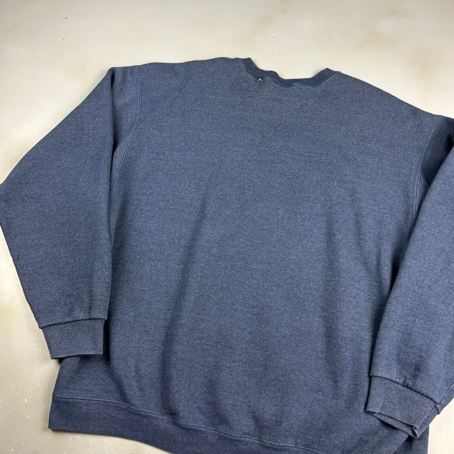 VINTAGE 90s Blank Navy Crewneck Sweater sz XXL Adult