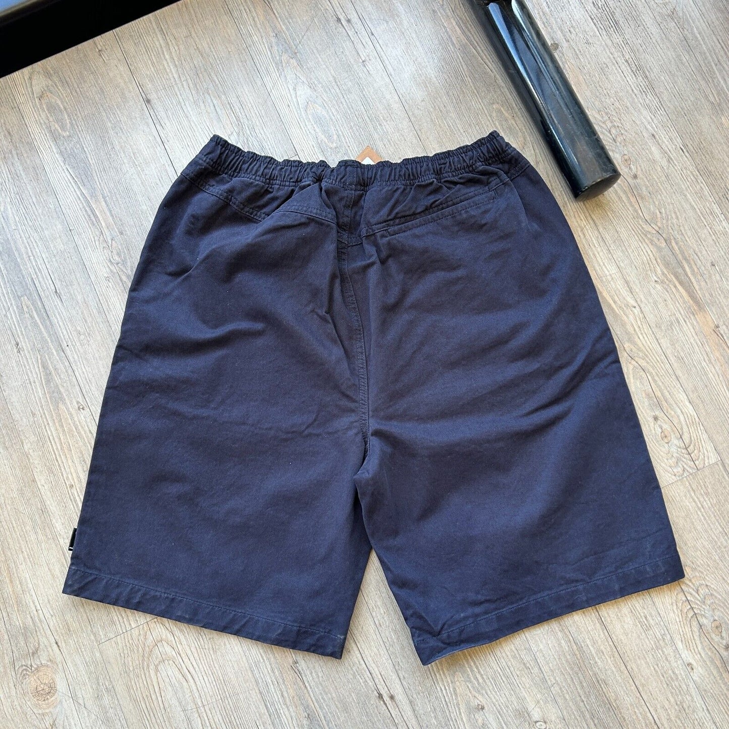 STUSSY Brushed Cotton Canvas Navy Beach Shorts sz XL NWT