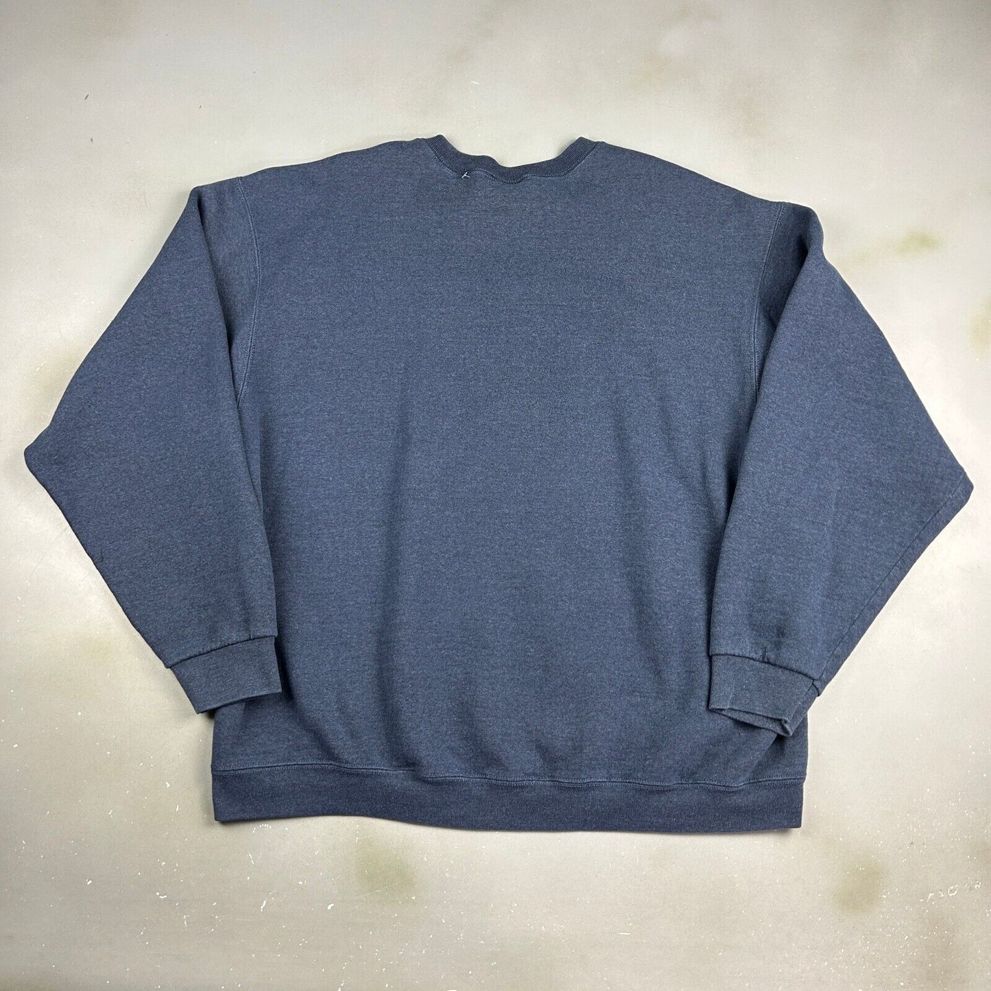 VINTAGE 90s Blank Navy Crewneck Sweater sz XXL Adult