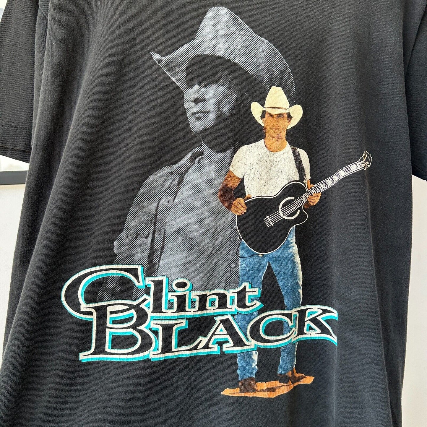 VINTAGE 90s | Clint Black The Hard Way Tour Band T-Shirt sz L