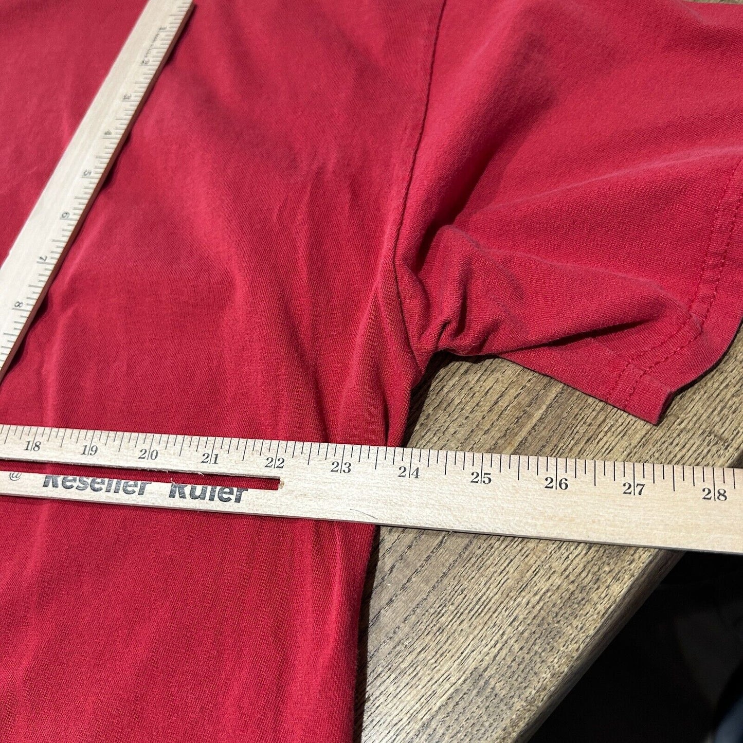 VINTAGE | NIKE Mini Swoosh Embroidered Logo Red T-Shirt sz XXL Adult