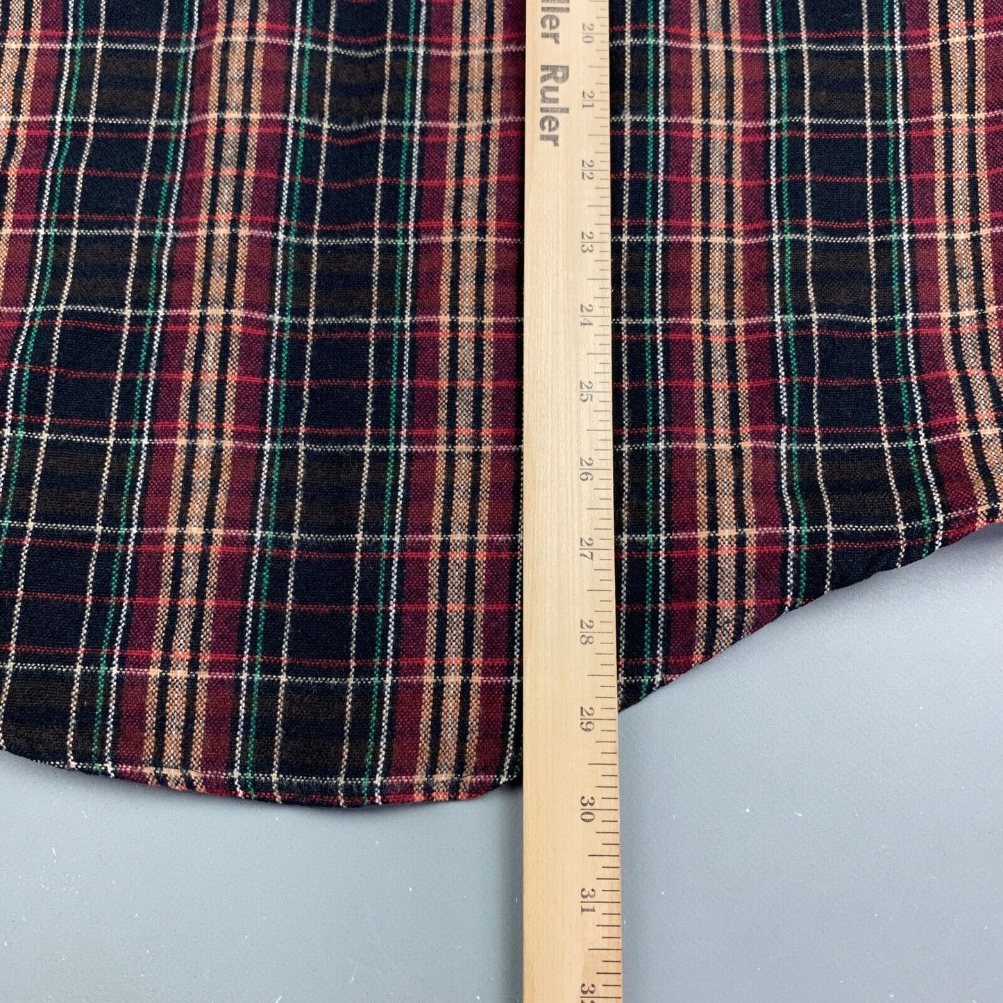 VINTAGE 90s St Johns Bay Plaid Flannel Lined Button Up Shirt sz Medium Adult