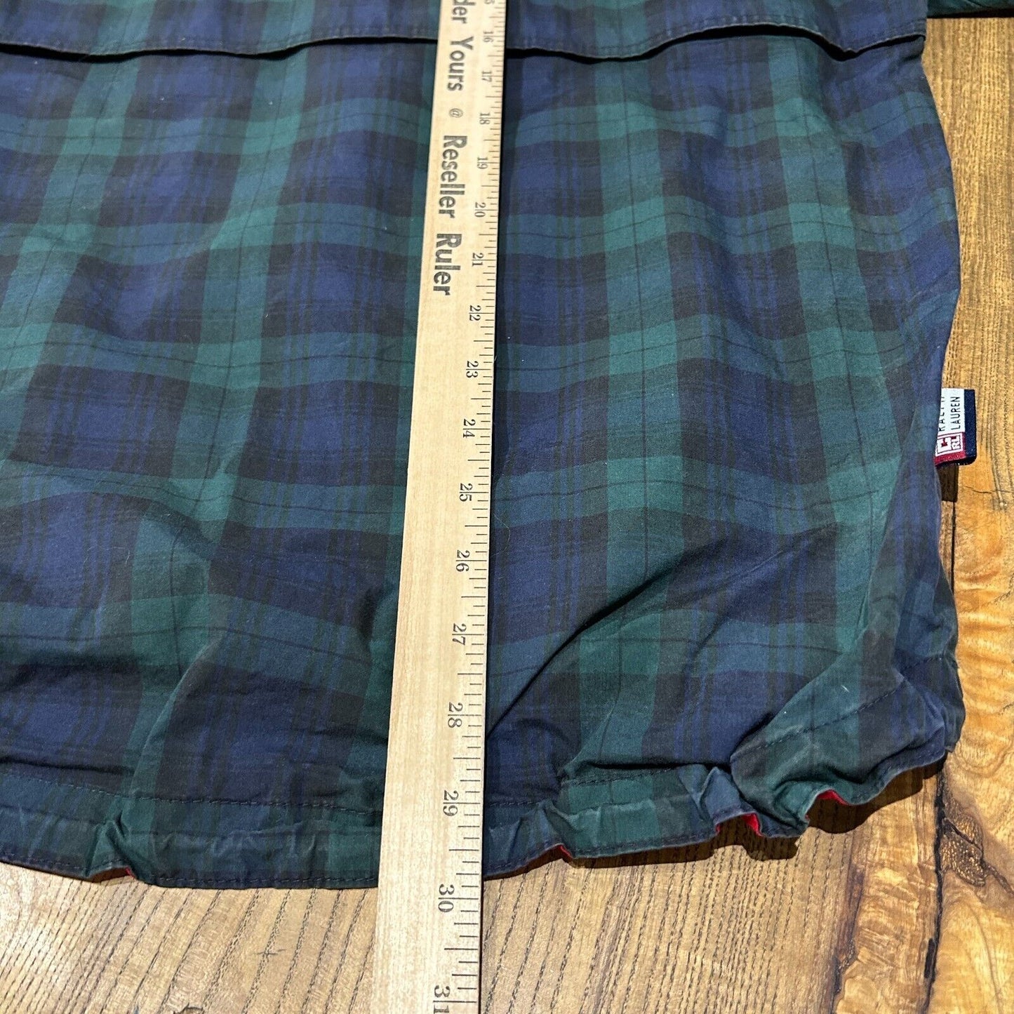 VINTAGE | Chaps RL Plaid 1/4 Zip Anorak Windbreaker Jacket sz L