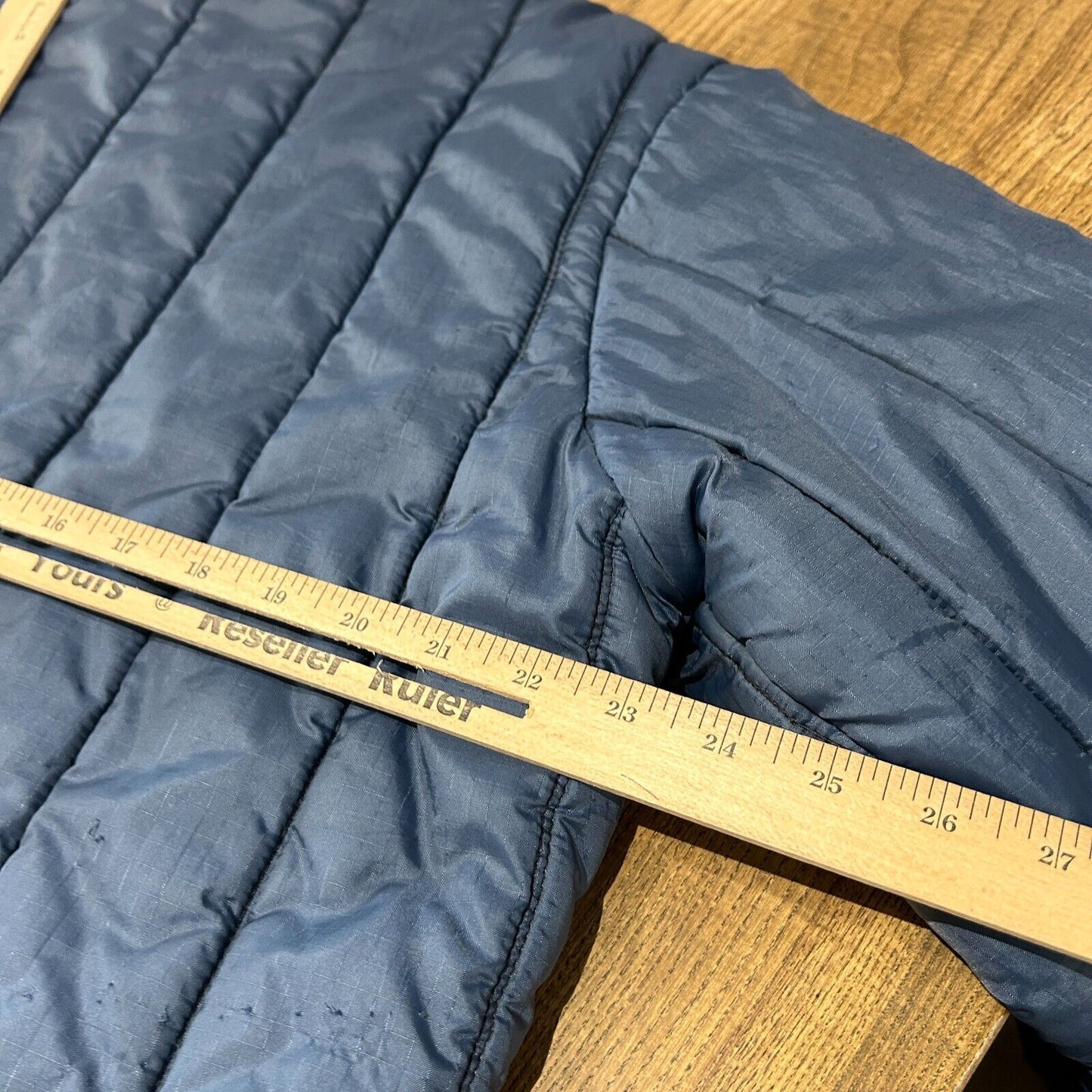 VINTAGE 70s 80s | Blank Navy Nylon Liner Bomber Jacket sz L Adult