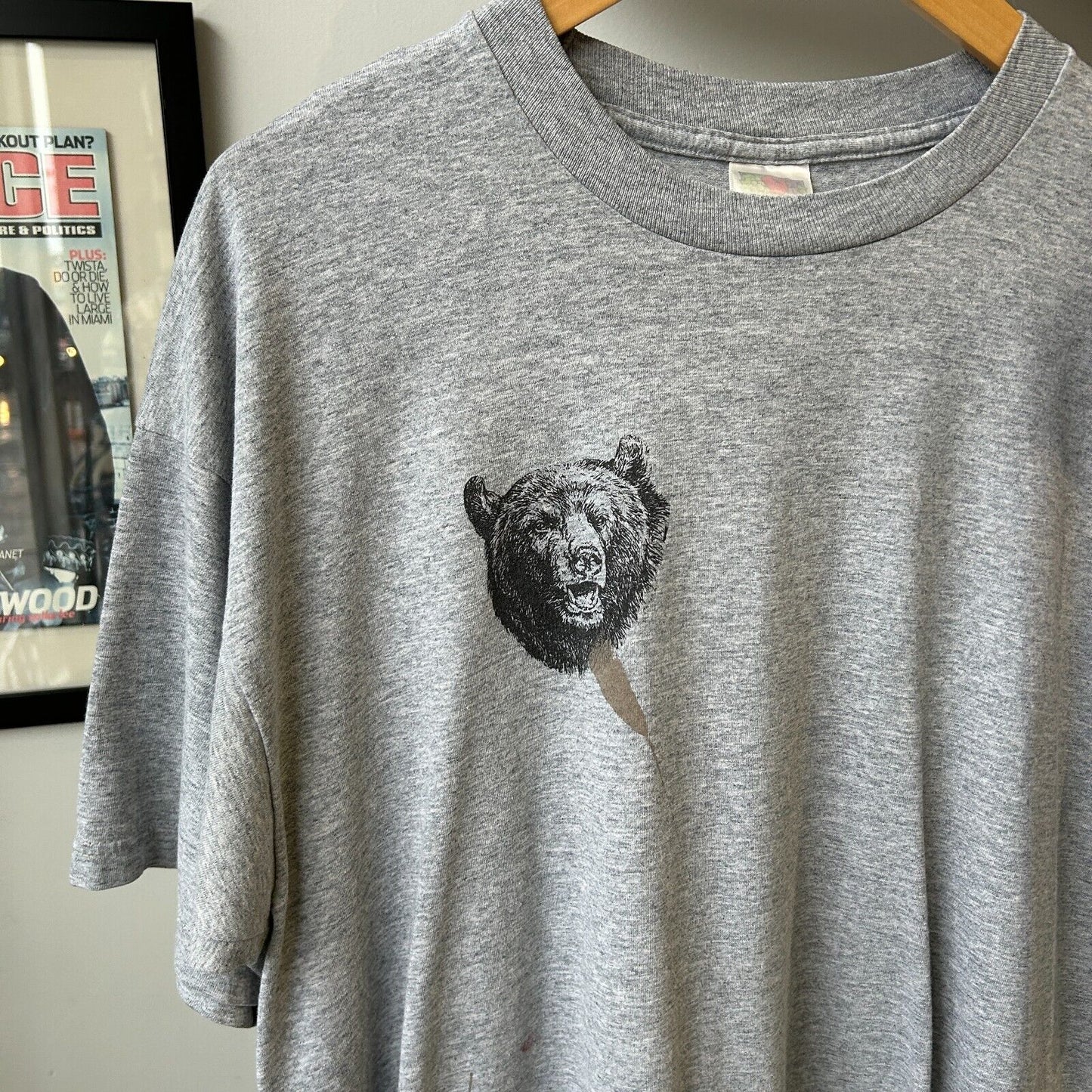 VINTAGE 90s | Black Bear Nature Graphic T-Shirt sz XL Adult