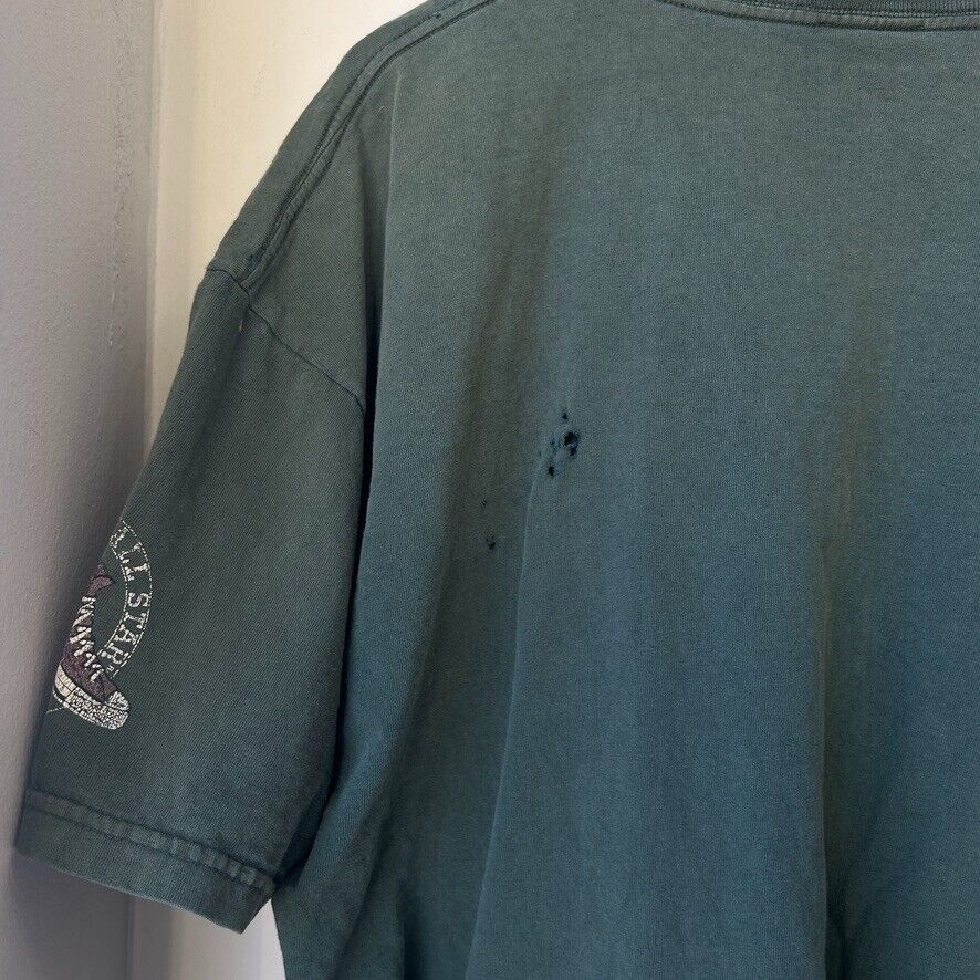 VINTAGE 90s | Converse All Star Faded Thrashed Shoe T-Shirt sz XL