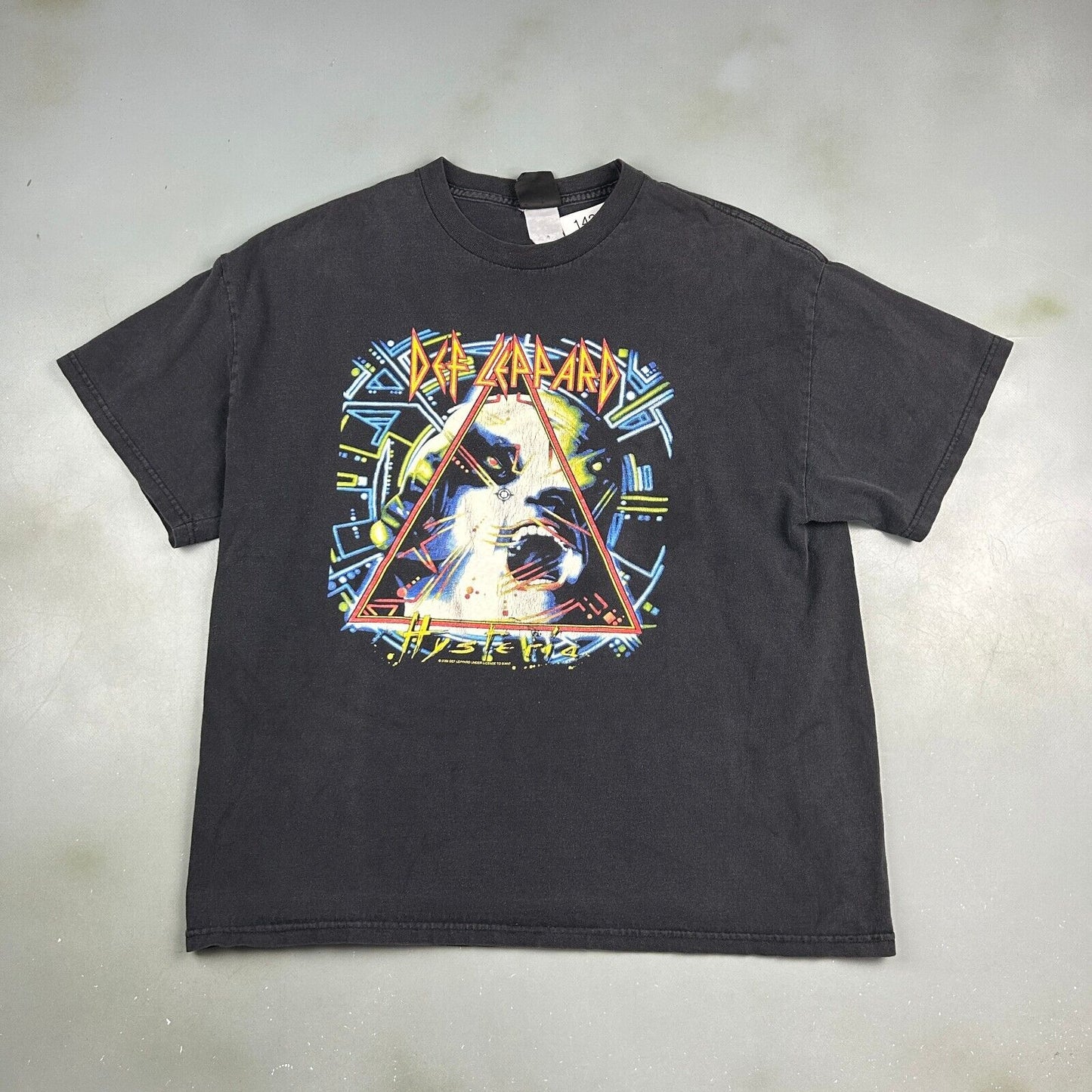 VINTAGE 2002 Def Leppard Hysteria Giant Band T-Shirt sz Large Adult
