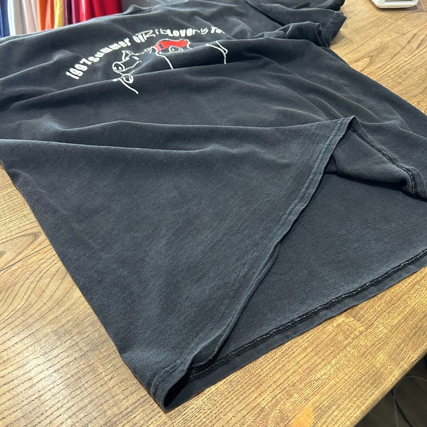 VINTAGE 90s | Summer Of Rib Lovers Faded T-Shirt sz L