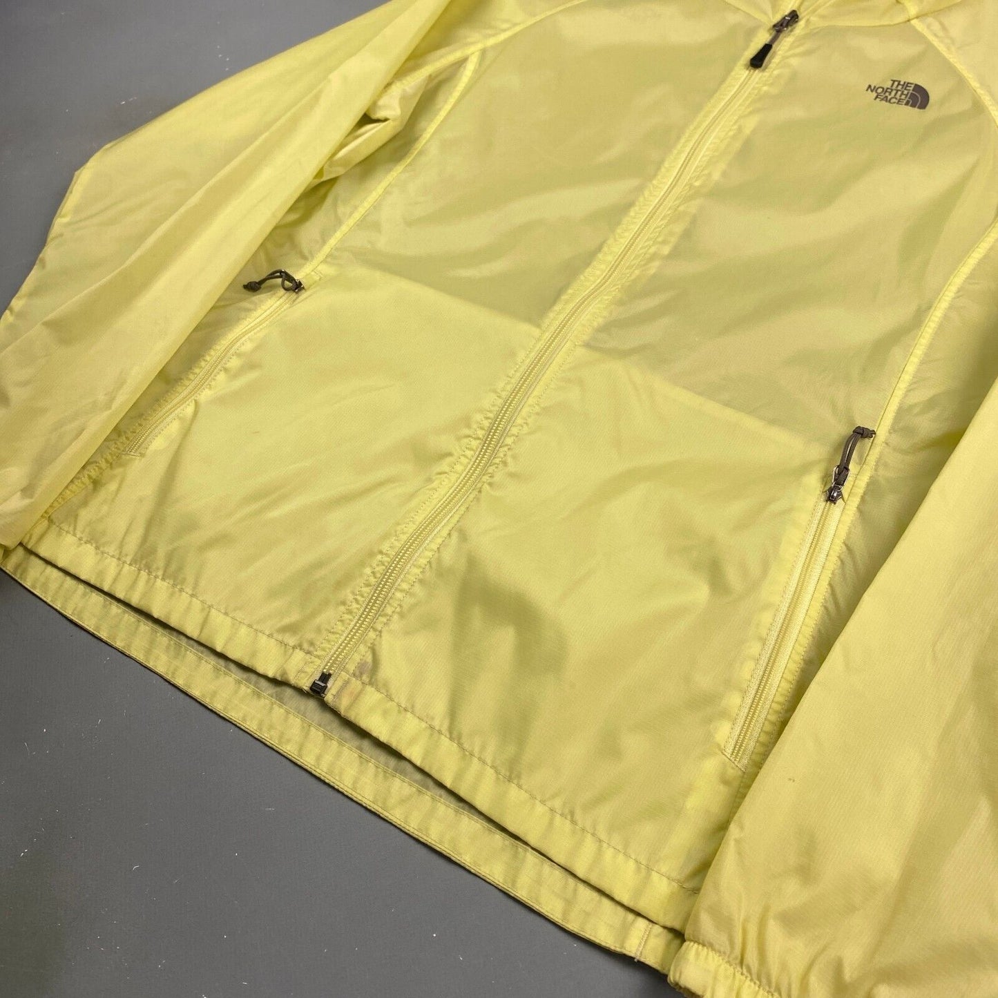 VINTAGE The North Face Thin Yellow Shell Windbreaker Jacket sz XL Adult
