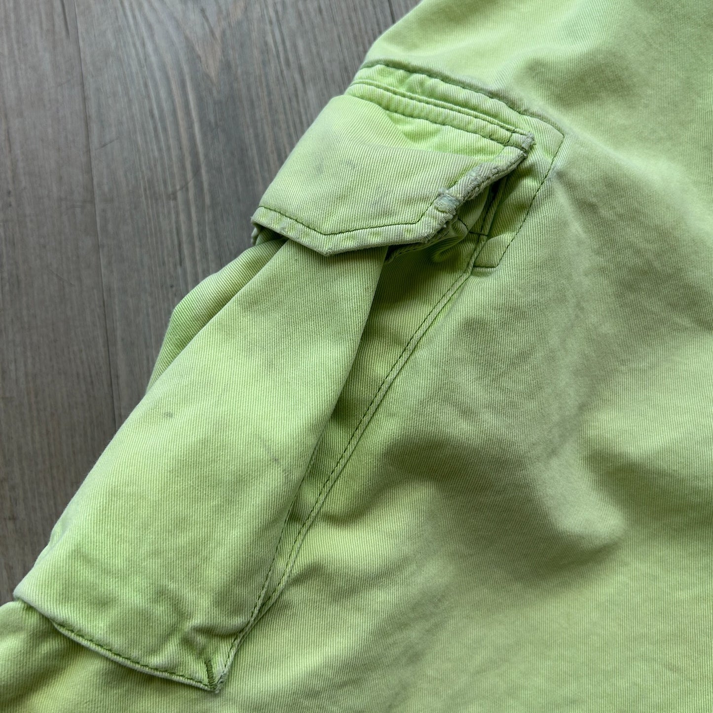 VINTAGE | Ralph Lauren Polo 67 Chino Faded Green Cargo Shorts sz W36