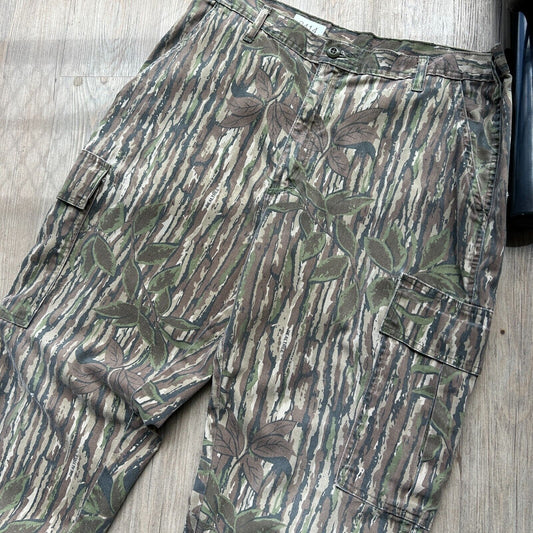 VINTAGE 90s | Spartan Real Tree Camo Made in USA Cargo Pants sz W36 L34
