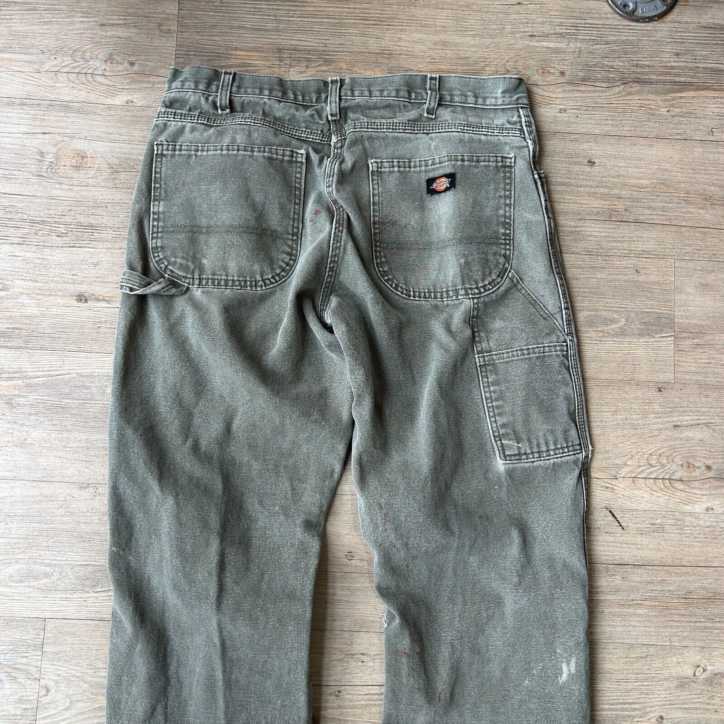 VINTAGE | Dickies Faded Sage Workwear Pants sz W34 L34