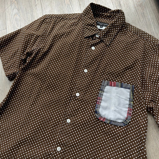 2009 Comme Des Garcons Homme Plus | Polka Dot Button Down Shirt sz S