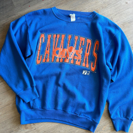 VINTAGE 90s | Cleveland Cavaliers Basketball Crew Sweater sz M