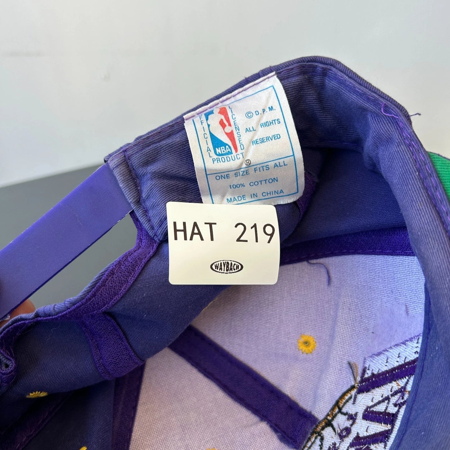 VINTAGE 90s | Los Angeles Lakers Faded Purple NBA Snapback Hat sz OS