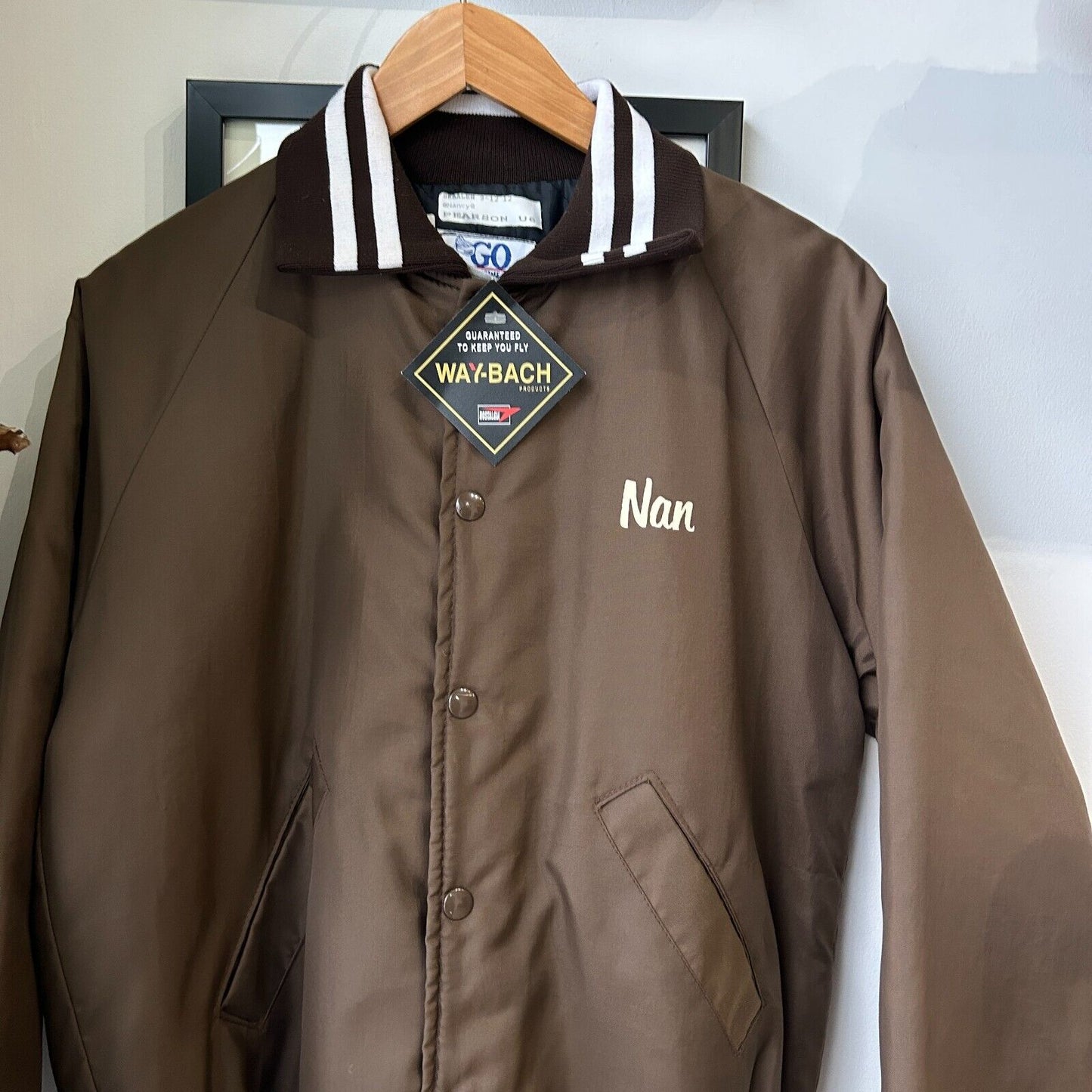 VINTAGE 90s | Lazy Ranch & Horse Co Brown Button Snap Bomber Jacket sz S Adult