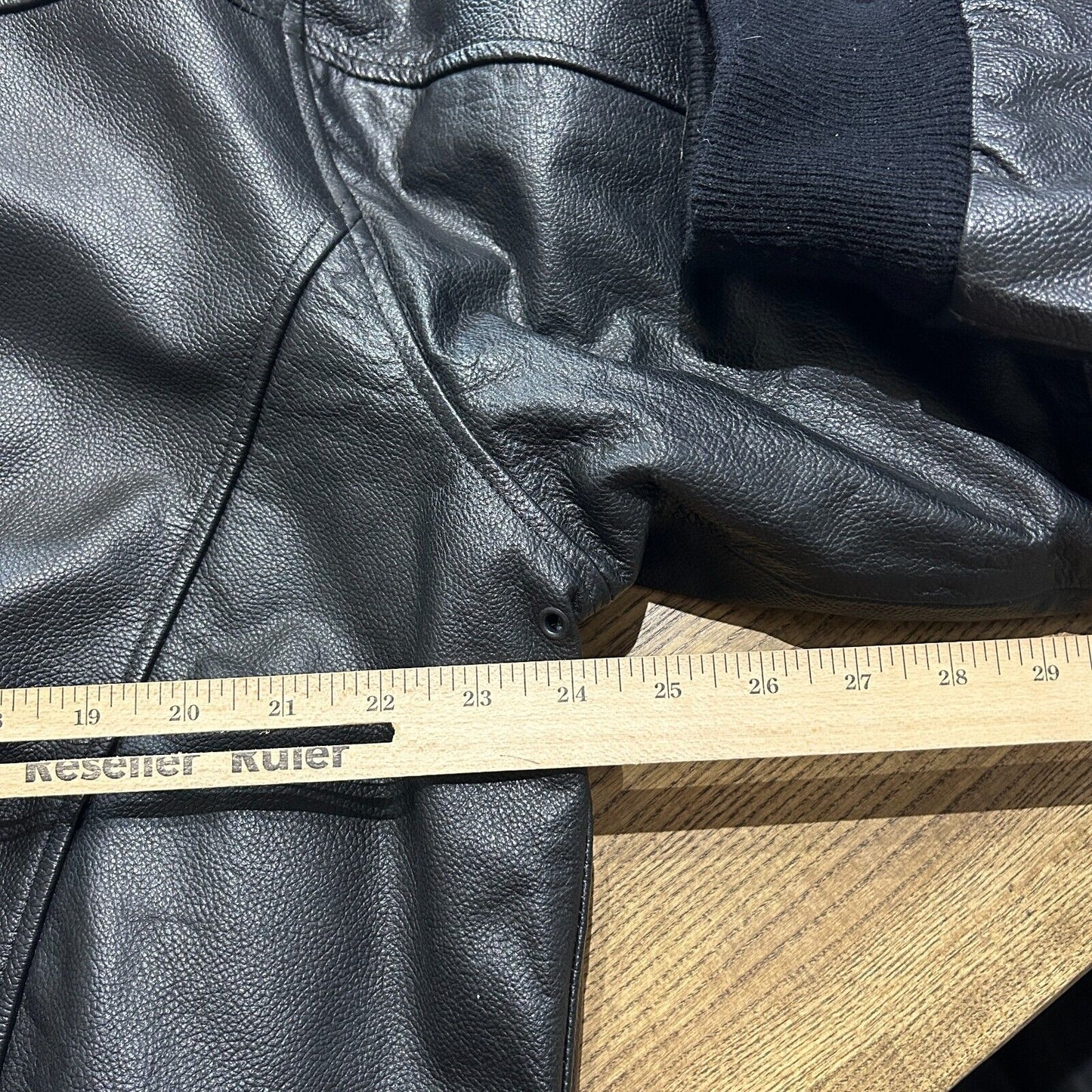 VINTAGE | Type A-2 Flyers Black Leather U.S Army Bomber Jacket sz L