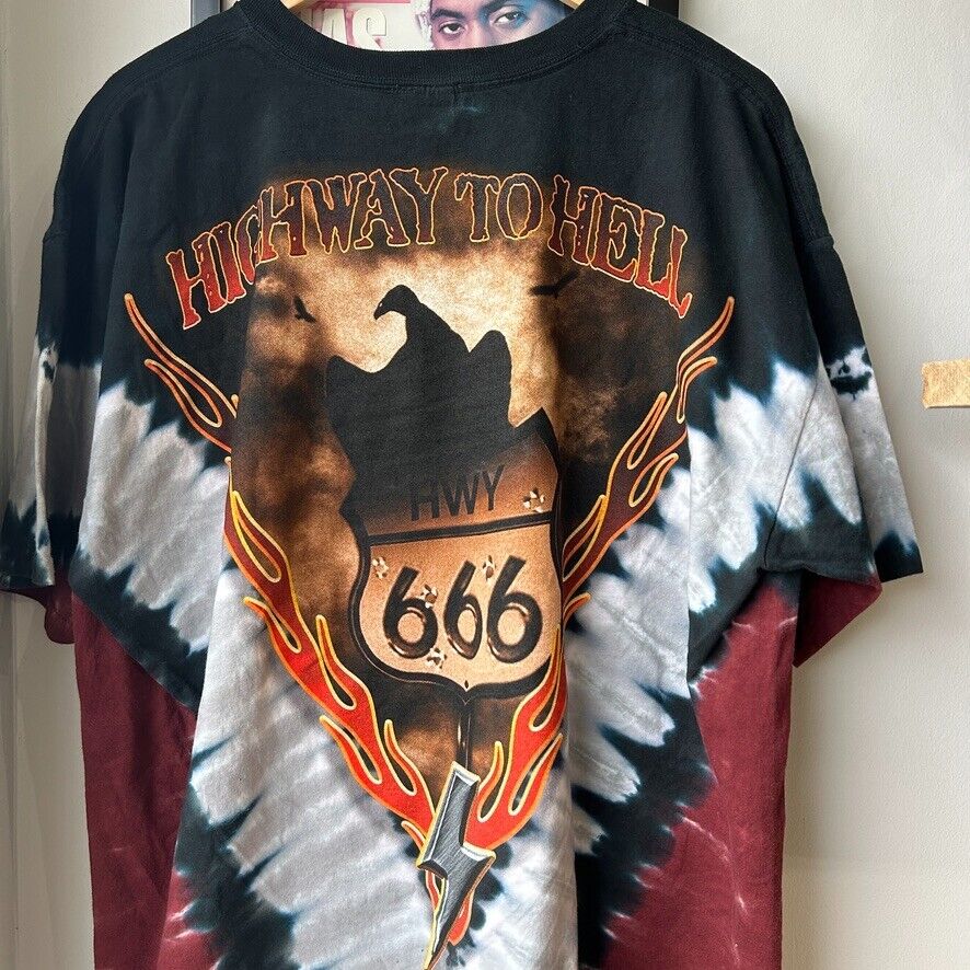VINTAGE | ACDC Highway To Hell Liquid Blue Band T-Shirt NWT sz XL