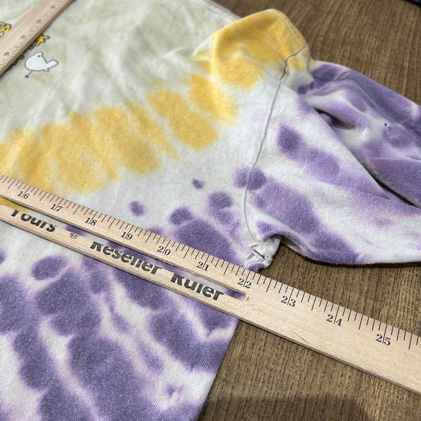 VINTAGE 90s | WOODSTOCK 99 NY Music Festival Tye Dye T-Shirt sz L Adult