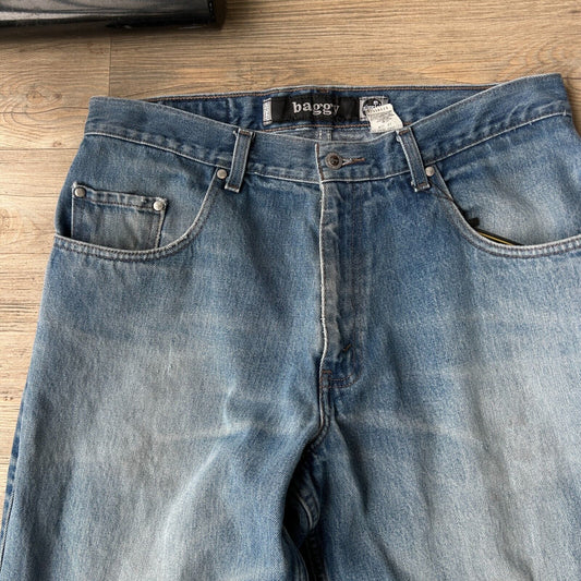 VINTAGE 90s | Levis SilverTab Baggy Faded Jeans Pants sz W34 L32