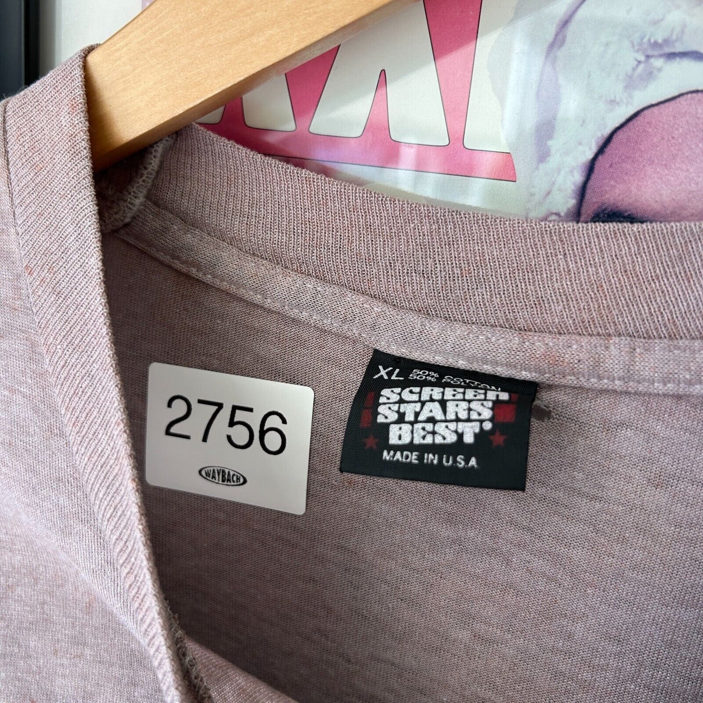 VINTAGE 90s | Heart Run Over Dyed Brown T-Shirt sz L