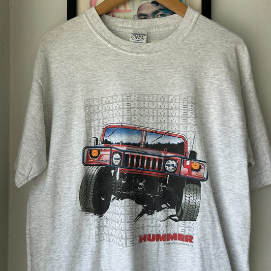 VINTAGE Y2K | Hummer Big Truck Illustration T-shirt sz M