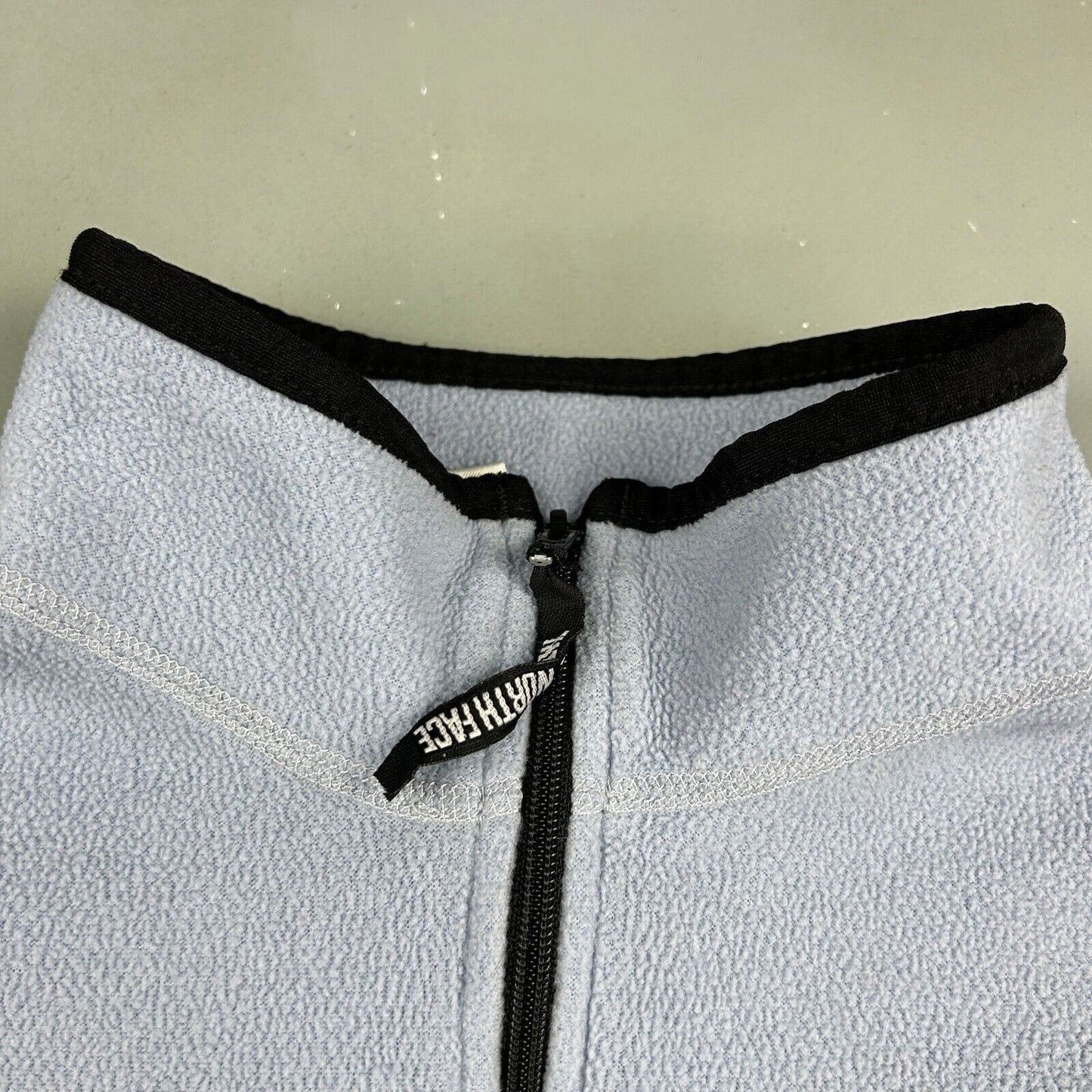 VINTAGE The North Face Green 1/4 Zip Tech Fleece Sweater sz M Mens/ XL Womens