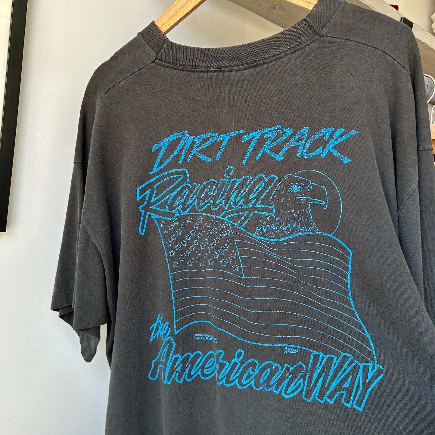 VINTAGE 90s | If You Cant Race It Or Take It To Bed Faded Car T-Shirt sz XL