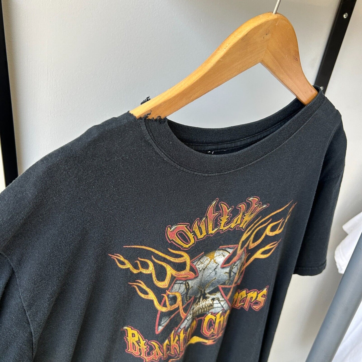 VINTAGE | Outlaw Blacktop Choppers Biker T-Shirt sz L