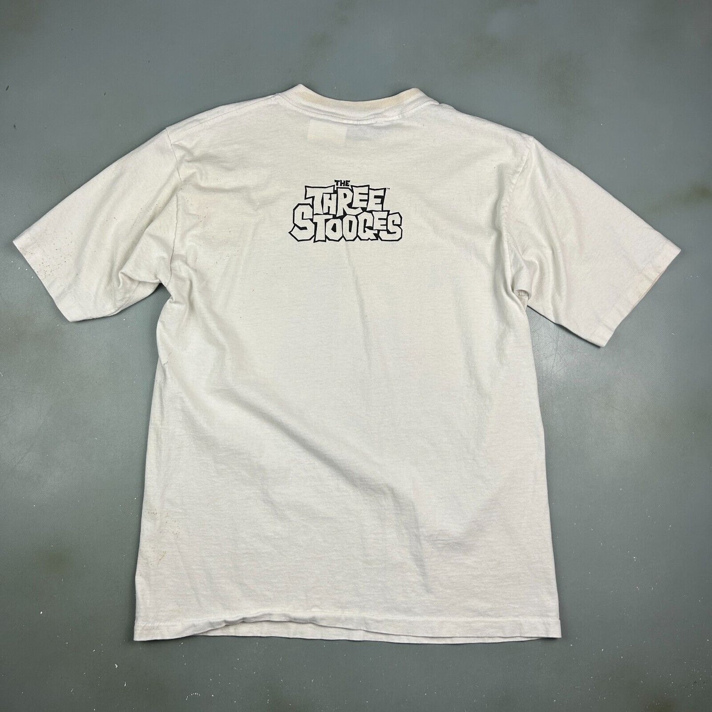 VINTAGE 90s | The Three Stooges Golfing Movie T-Shirt sz M Adult