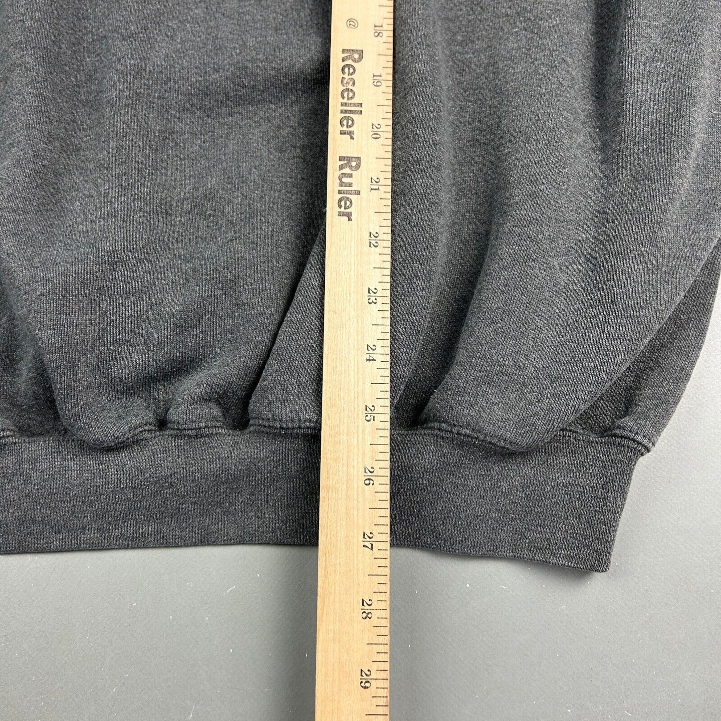 VINTAGE 90s Discus Athletic Faded Dark Grey Blank Crewneck Sweater sz XL Adult