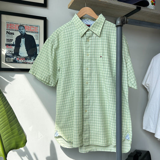 VINTAGE | Tommy Hilfiger Short Sleeve Button Down Shirt sz XL