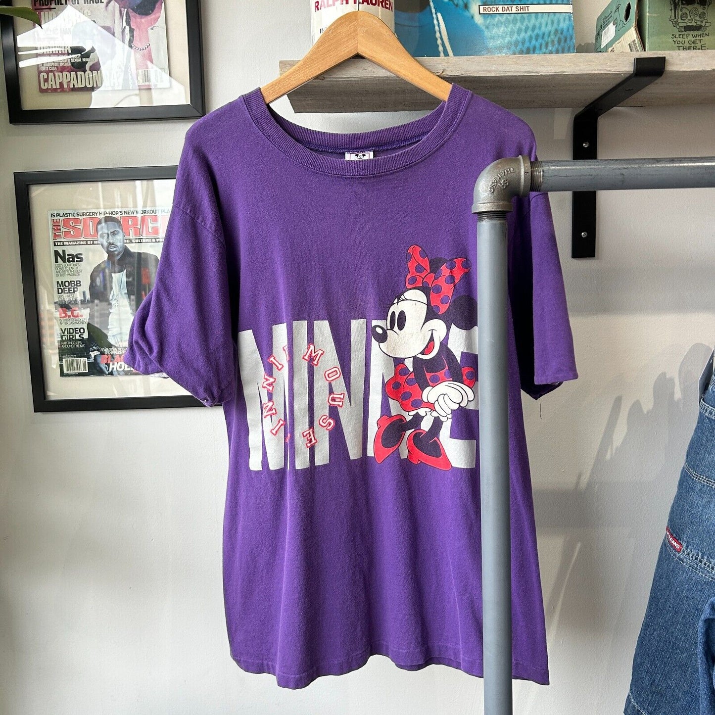 VINTAGE 90s | Minnie Mouse Cartoon Disney T-Shirt sz M/L Adult