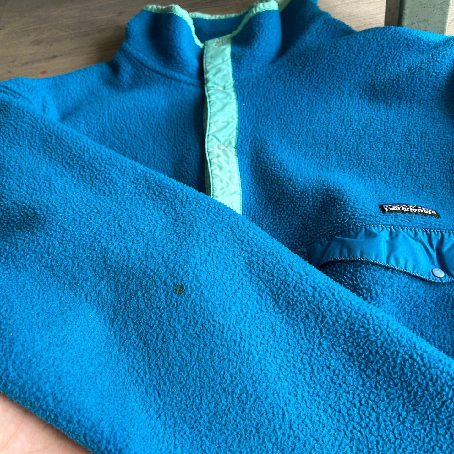 VINTAGE | Patagonia Snap T Blue Fleece Sweater sz XL
