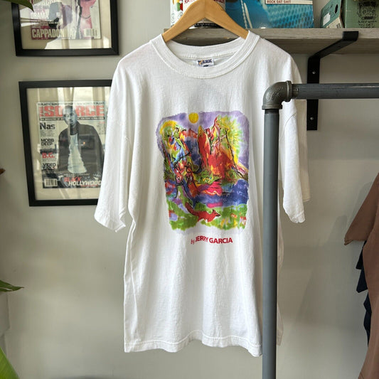 VINTAGE 90s | Jerry Garcia Private Issue Artwork T-Shirt sz XL Adult