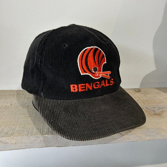 VINTAGE 90s | Cincinnati Bengals Corduroy Starter Snapback HAT sz OS