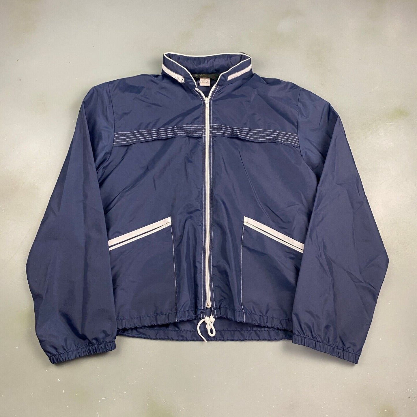 VINTAGE 90s ORVIS Navy Light Windbreaker Jacket sz Medium Men Adult