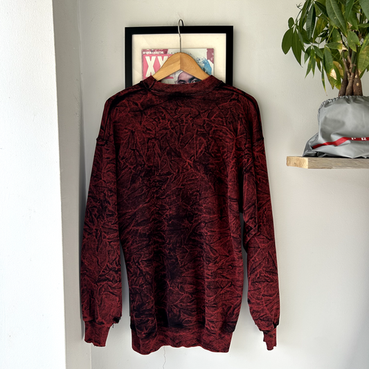 VINTAGE 1991 | Big Sky Montana Acid Wash Ski Crewneck Sweater sz L Adult