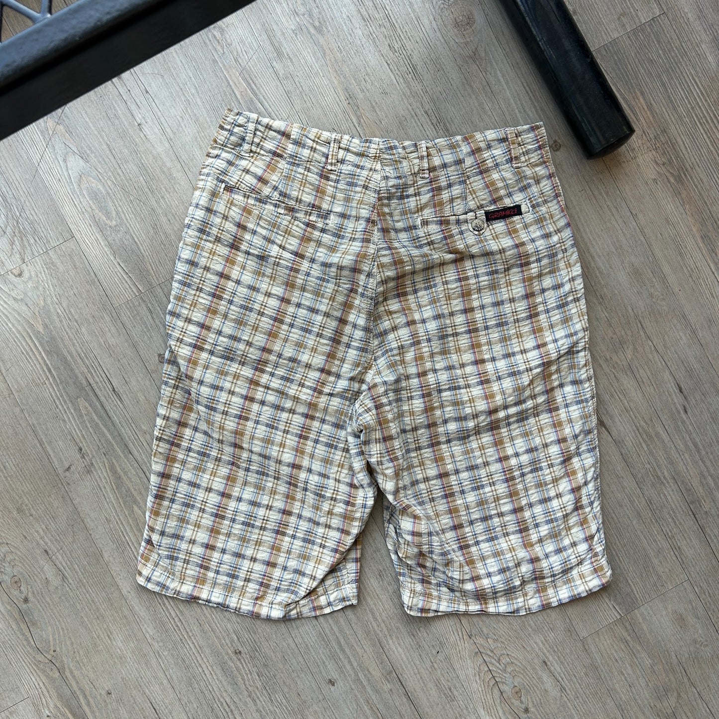 VINTAGE | Gramicci Seer Sucker Plaid Shorts sz M W30/31