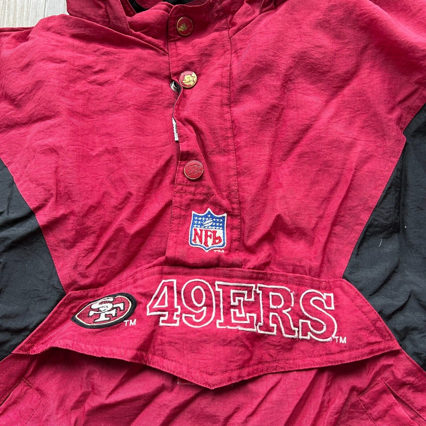VINTAGE 90s | San Fransisco 49ers NFL Football STARTER Jacket sz XL Youth*