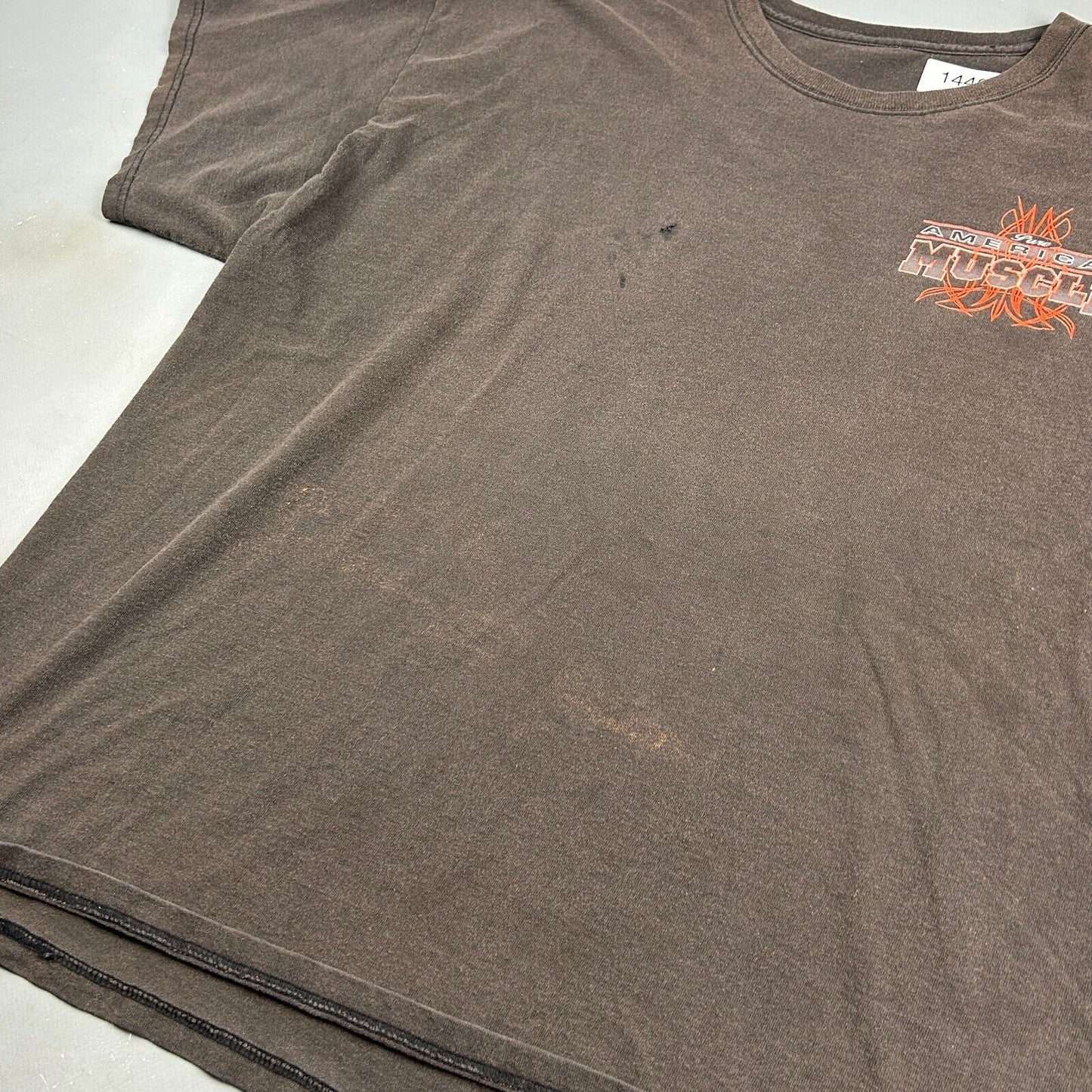 VINTAGE Pure American Muscle Faded Black Car T-Shirt sz XXL Adult