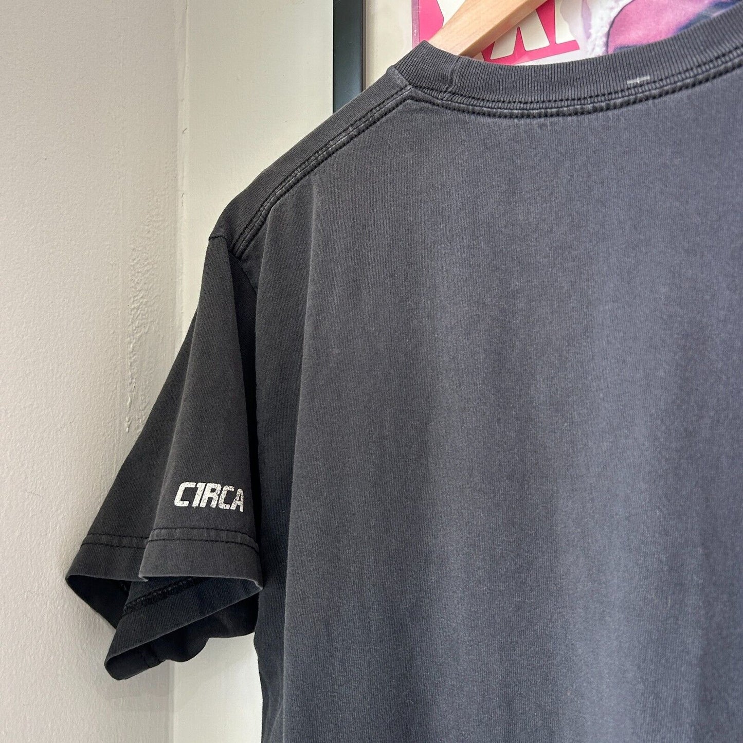 VINTAGE | CIRCA Skateboarding Faded Black Logo T-Shirt sz M Adult