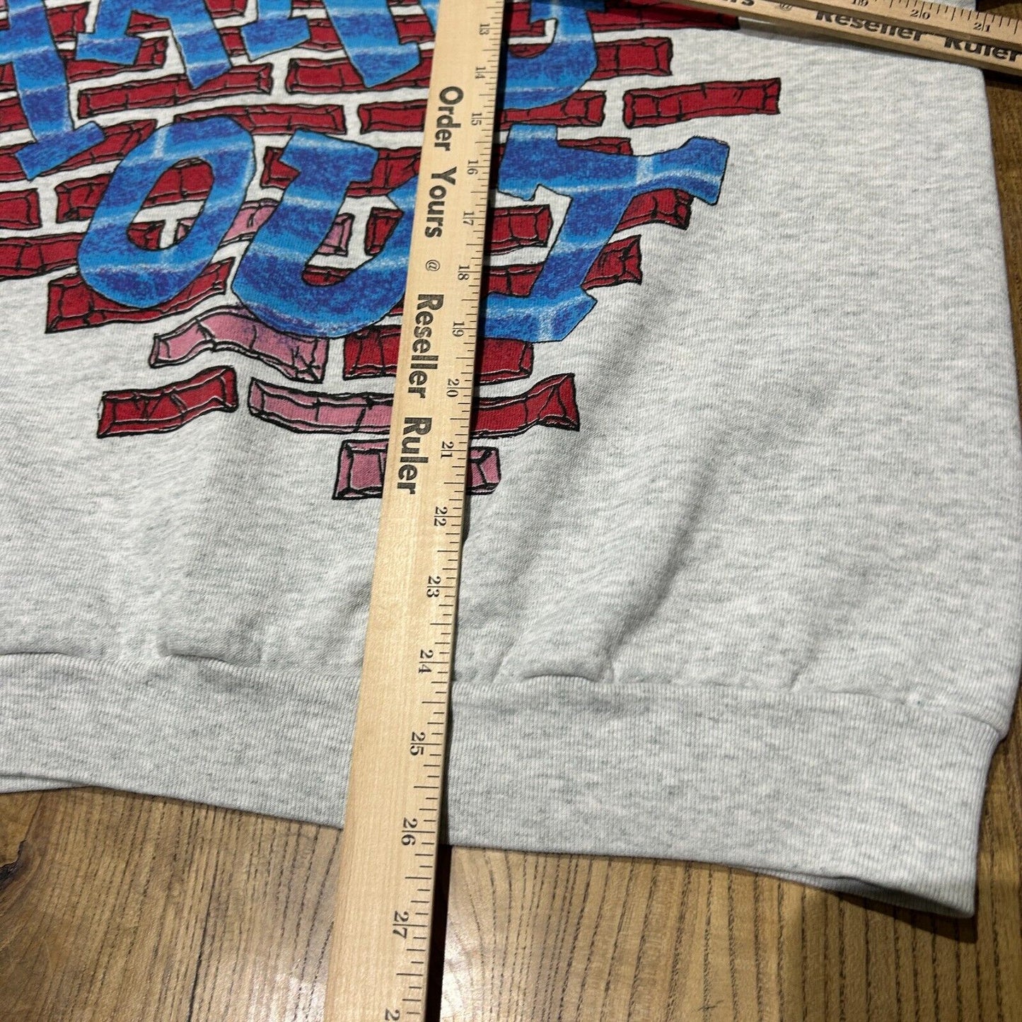 VINTAGE 90s | Looney Tunes Trippy Tiny Cartoon All Over Print Crew Sweater sz L