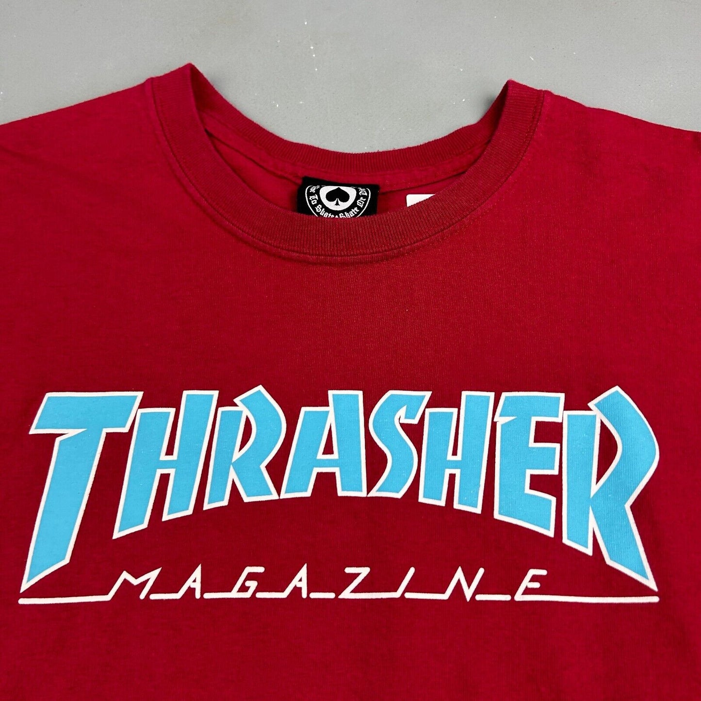 Thrasher Magazine Skateboarding Red T-Shirt sz L Men Adult