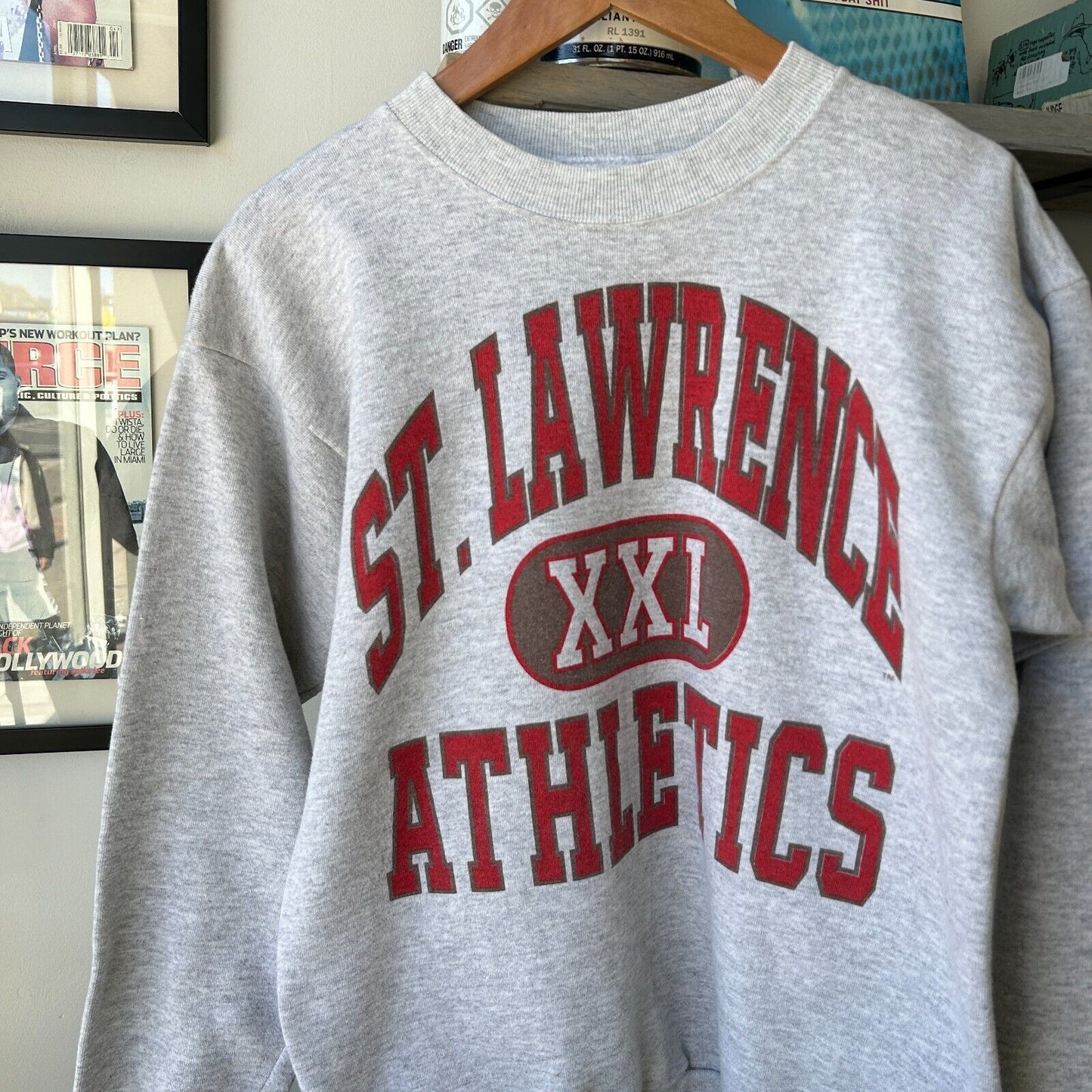 VINTAGE 90s | St Lawrence XXL Athletics Sweater sz M Adult